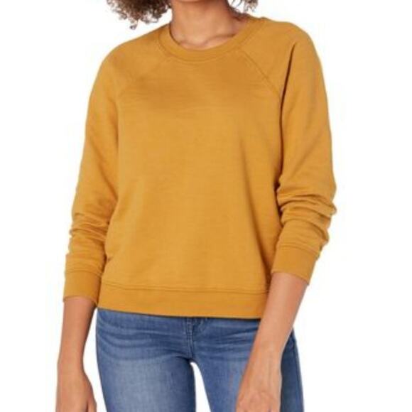 AG Adriano Goldschmied Women's Orange Jadyn Vintage Fit Crewneck Sweatshirt L - Picture 1 of 9